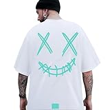 [uptoyou] Tシャツ メンズ 半袖 綿100 8.1オンス 透けない 秋用 ヘビーウェイト 無地 ビッグシルエット 大きいサイズ 肉厚生地 柔らかい肌触り クルーネック 定番 男女兼用 ギフト 秋冬重ね着(S #14:ホワイト)