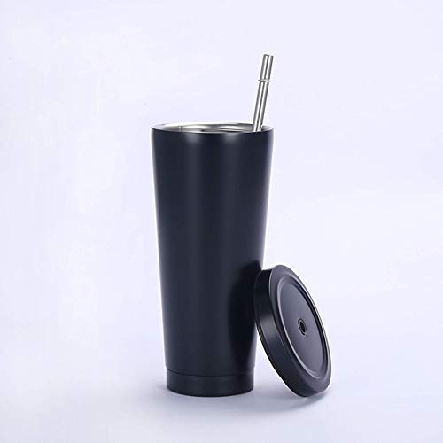 Malidily 750ml/25oz Taza Termica con Pajita y Tapa, Acero Inox Vaso Termico para Bebidas Frías o Calientes, Taza Termo… - Imagen 3