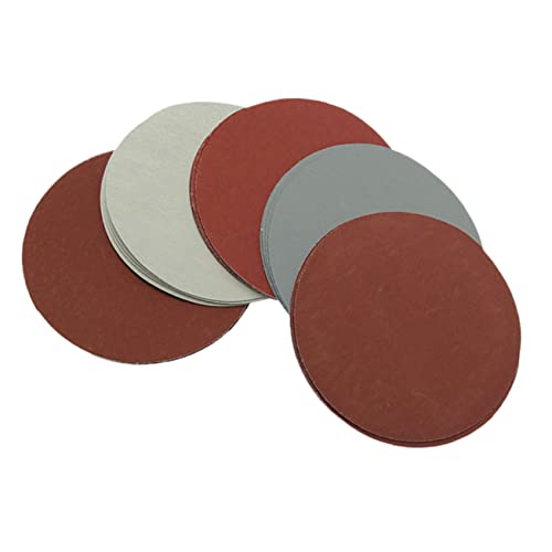 SOLUSTRE 5 Inch Round Sanding Discs 25pcs for Decorative Finishes and Deburring Moisture Heat Resistant