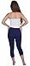 My Bella Mama Maternity Capri Leggings Cropped Yoga Pants - Fold Over Waist Band