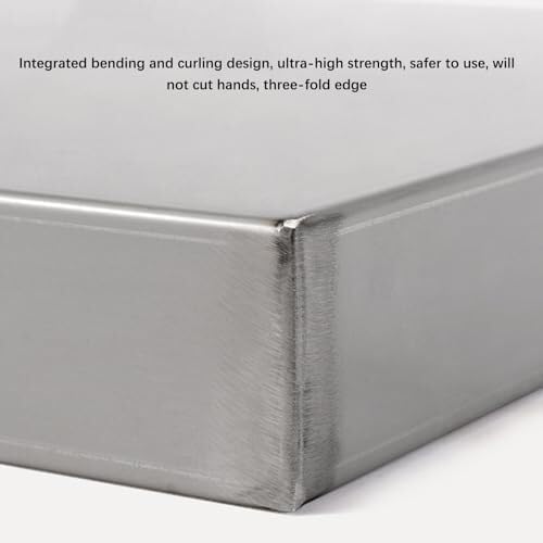 Tray Stainless Steel Tray Rectangular Oil Change Drainage Tray Kitchen Factory Warehouse Garage Drainage Tray Avoid Spillage Platform Tray Moisture Resistant Pallet(40x40x5CM)