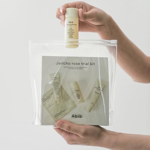 Image of Abib Jericho Trial Kit, Travel Kit | Korean Skincare, Toner Pads, Cream, Serum, Travel Essentials, Gift Set, Beige