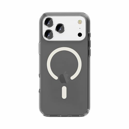 Coque rigide magnétique iPhone 15 Plus transparente silicone noir