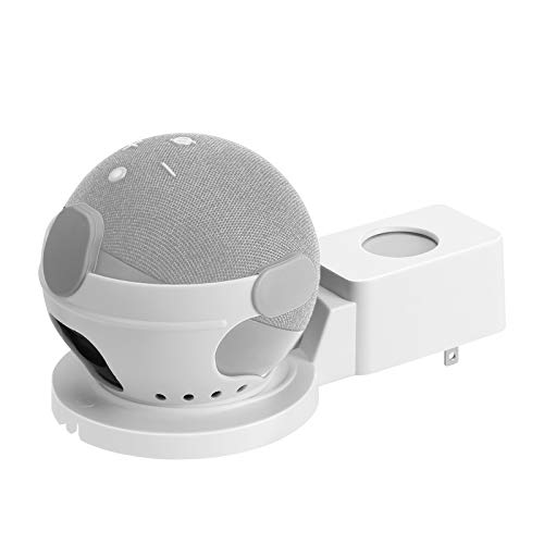 Prise Murale Montage Titulaire Mini Voix Assistants Stand Support avec Construit- dans La Gestion de Câble Fit pour Echo Point 4Th Génération