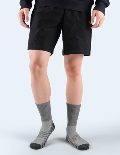 Image of Airacker Athletic Socks Sport Running Calf Socks Performance Cushioned Breathable Crew Socks for Men Women(6 Pairs)