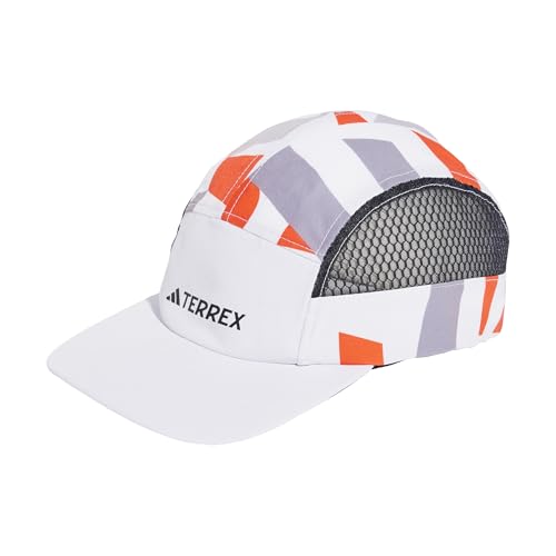 adidas Mixte Terrex Climacool 5PANEL Graphic Cap, White/Semi Impact Orange/Black, M