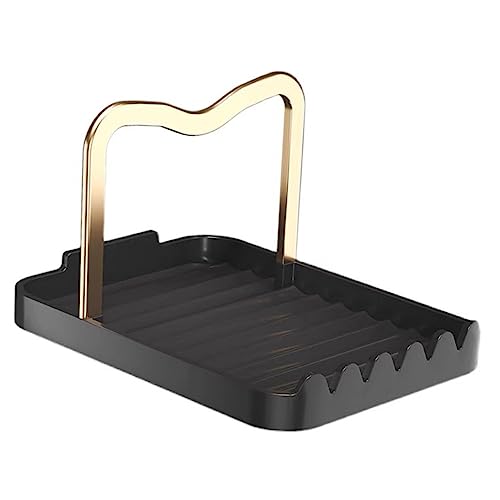 MOLUCKFU Kitchen Spoon Rest and Lid Organizer Multi Functional Countertop Rack for Spatula and Utensil Storage Design for Clean and Organized Kitchen Countertop