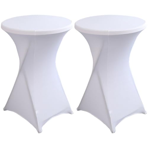 Nappe de bar ronde en spandex extensible pour table de cocktail - 2