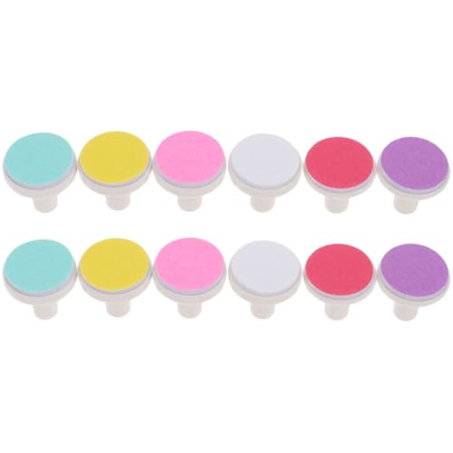 SOIMISS Almohadillas para Lijadora de Uñas Eléctricas para Bebés 12 Piezas Cabezales para Cortar y Pulir Uñas Accesorios Seguros y Suaves Suministros para Manicura