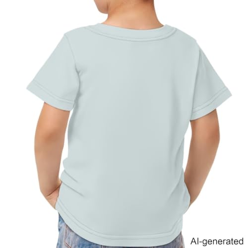Image of Novelty 3D Graphic T Shirts for Kids Crew Neck Funny Animal Print Short Sleeve Girls Tshirts 3-16 Years