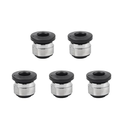5-Pack 4mm Black Bowden Tube Clamp for Bambu Lab X1/P1/A1 Series - Extruder Feed Tube Connector Replacement for Hall Sen