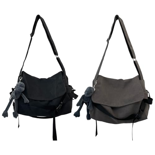 Sac a bandouliere Hobo en nylon sac ordinateur portable grande capacite ecole