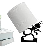 Emdvsco Soporte para Rollo De Papel Higiénico,Soporte para Servilletas En Forma De con Acabado Mate Y Diseño Bonito - Porta Papel Higiénico - para Baño Cocina Hogar Autocaravana Trailer Camping Viaje