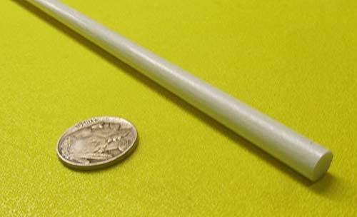 FRP Fiberglass Round Rod, 312 (5/16) Thick x 5 Ft. Length, White, 5 pcs
