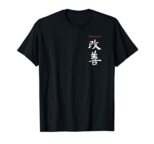 Kaizen Kanji T-shirt, Japanese Kaizen Calligraphy