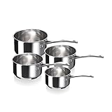 Bekaline 12066984 Chef Série de 4 Casseroles en acier Inoxydable 14/20 cm, Argenté