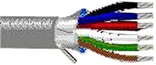 Multiconductor Shielded Cable, Computer, Chrome, 6 Conductor, 24 AWG, 0.2 mmÂ², 1000 ft, 304.8 m