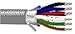 Multiconductor Shielded Cable, Computer, Chrome, 6 Conductor, 24 AWG, 0.2 mmÂ², 1000 ft, 304.8 m