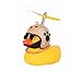 Produktbild Gummiente Spielzeug Auto Ornamente, Gelbe Ente Auto Armaturenbrett Dekorationen mit Propeller Helm LED-Licht für Autoinnenräume, Kinder Fun Toys