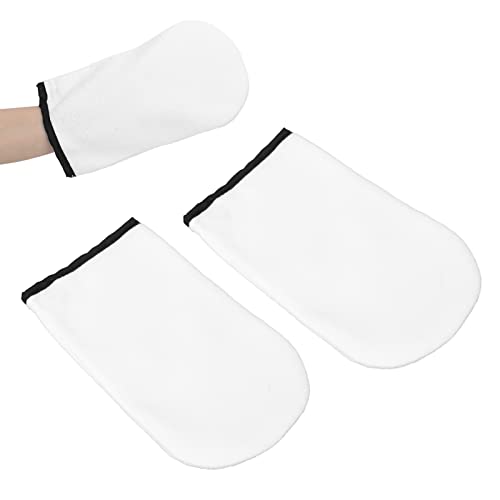 Fyearfly Paraffin Wachs Handschuhe, 2 Stück, Baumwolle, fördern die Absorption von Heißwachs, Wärmetherapie SPA Handschuhe für die Wärmetherapie Spa Behandlung (weiß)