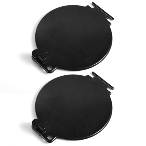 Fukaisu 2pcs Replacement Hatch Door for D&W Super Tube & Slider Sewer Hose Camper, Durable Hatch Door for RV Sewer Hose Carriers (Black)