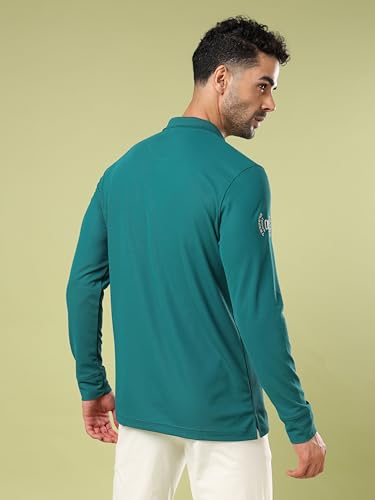 Image of TECHNOSPORT Men's Slim Fit Full Sleeve Polo T-Shirt with Collar, MATPIQ Quick Dry Moisture Wicking Polo Tee for Gym Sports Golf and Casual Wear