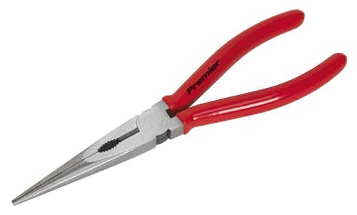 Sealey AK8563 200 mm Long Nose Pliers, Silver