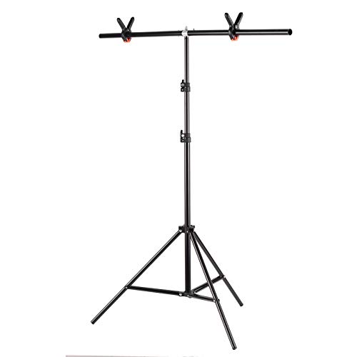 Kit de support de fond T-shape Karlak portable heavy duty avec clip