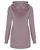 ELFIN Women's Long Sleeve Zipper Hoodies Sweatshirt Jumper Jacket Coat Outwear Pullover Hoody Purple #3