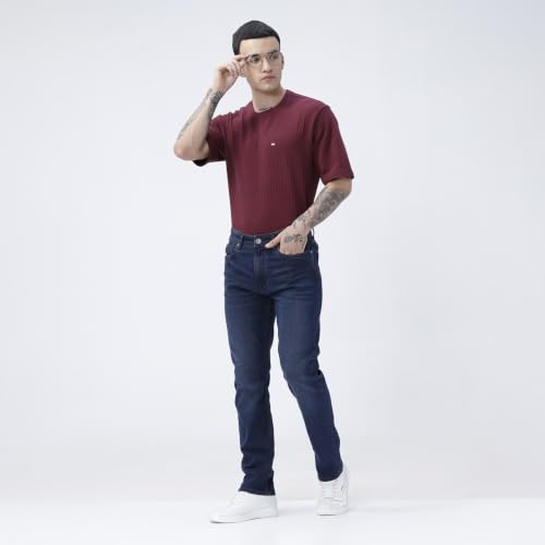 Image of BASICS Cotton Stretch Men's Jeans | Smart Casual Denim | Ultra-flexible stretch cotton denim. Modern style. Durable, breathable & built for all-day travel comfort.