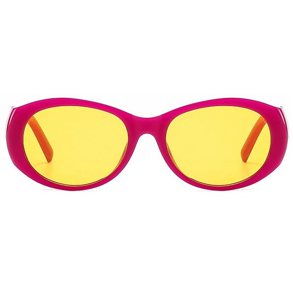 willochra Fashion Cat Eye Gradient Sunglasses Women Retro Thick Frame Shades UV400 Men Trending Oval Punk Sun Glasses