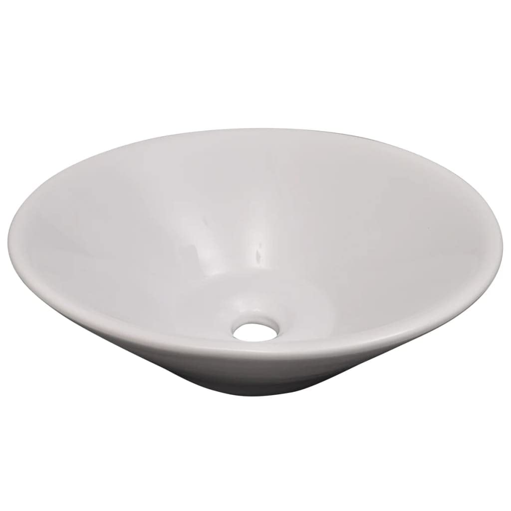 Hothingwell Waschtisch mit Schubladen, 7-teiliges Badezimmer-Set, 1 Wandschrank, 2 Spiegel, 2 Regale, Keramik-Waschbecken, Beige, geräumiger Stauraum für Badezimmer