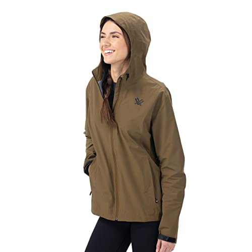 Vortex Women's Cloud Shaker Waterproof Seam-sealed Breathable Packable Rain Jacket with Adjustable Hood and Hem3