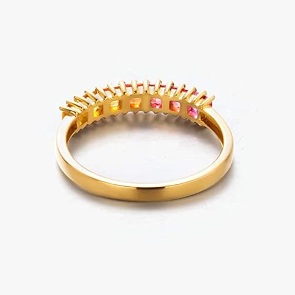 verlovingsring voor dames, geelgouden ringen, vierkante edelstenen, elegant voor huwelijksverjaardag, belofte, sieraden geschenken