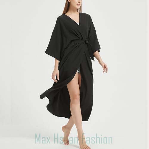 Women's Bohemian Floral Print Kimono Cardigan Summer Swimsuit Beach Cover Up Dresses4