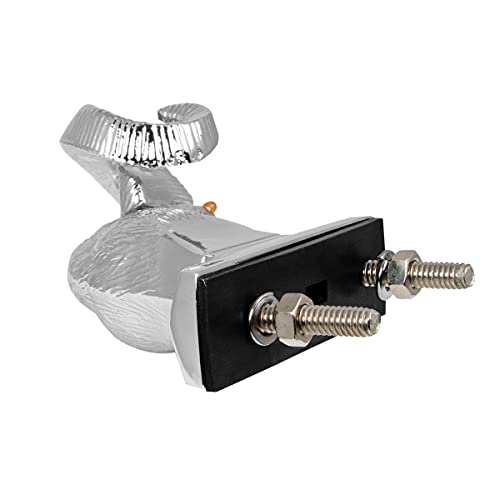 image for GG Grand General 48051 Chrome Ram's Head Hood Ornament, Grey