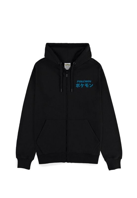 Pokémon Group Hombre Capucha con Cremallera Negro XL 60% algodón, 40% poliéster Regular