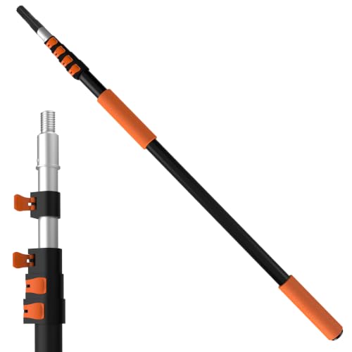 LAANPOLE 6m Paint Roller Extension Pole Aluminum Telescopic Pole Multi-Purpose Long Paint Roller Extension Pole for Painting Dusting and Cleaning