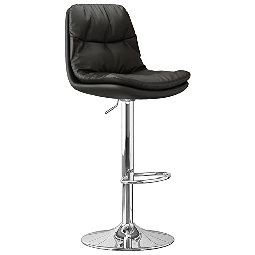 Bar Stool Swivel Chair Adjustable 61-81cm, Kitchen Island Home Furniture
