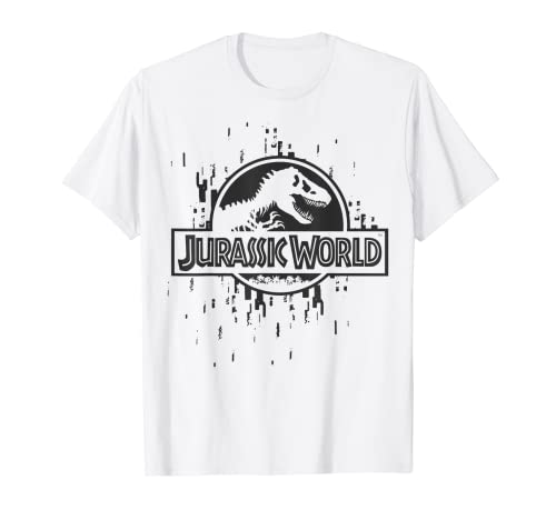 Jurassic World Skeleton Digital Logo Camiseta