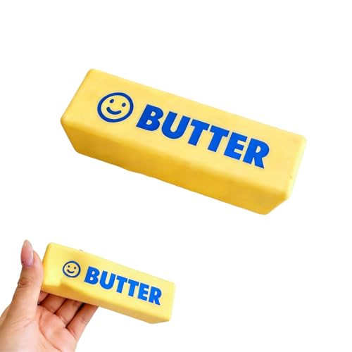 Butter Squishy,Butter Squishy Toy,Taba Squishy, Fidgets Squishy Toy, Squeeze Toy, Slow Rising/Rebound, Squishy Fidget Toy for Anxiety Relief, Party Favor Gift (Butter stick-1pcs).