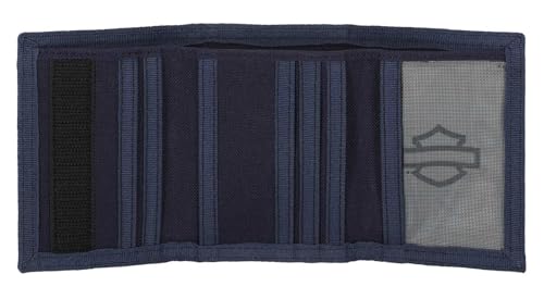 Harley-Davidson Men's H-D Arched Script Logo Tri-Fold Polyester Wallet - Green4