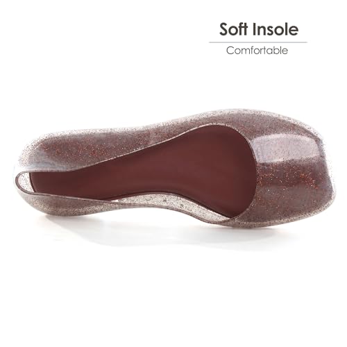 Image of Dear Time Women Flat Heel Summer Beach Jelly Shoes