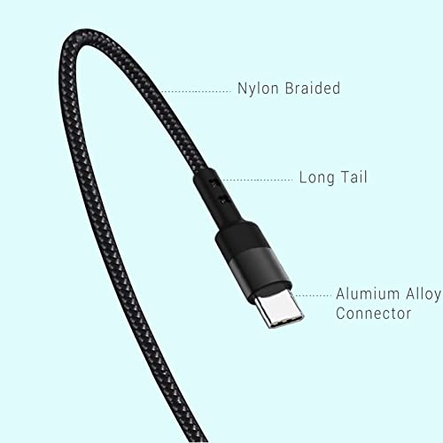 Sumpk Usb C Cable Short [1Ft 3 Pack], 1Ft Android Charging Cable Type C Usb 2.0 Nylon Braided Fast Charging Compatible For Samsung Galaxy S10 S9 Note 8,Lg G6 V20,Google Pixel 2 Xl… #TOP2