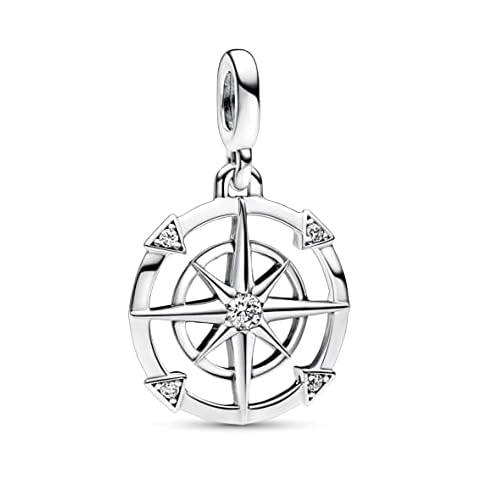Pandora ME Compass Sterling Silver Locket Cover