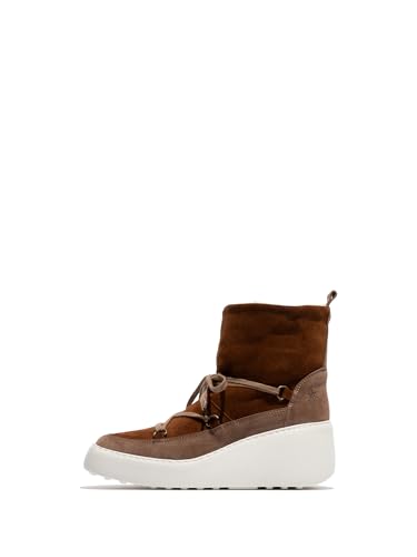 Fly London DERE725FLY, Fashion Boot Mujer, Taupe/Camel, 37 EU
