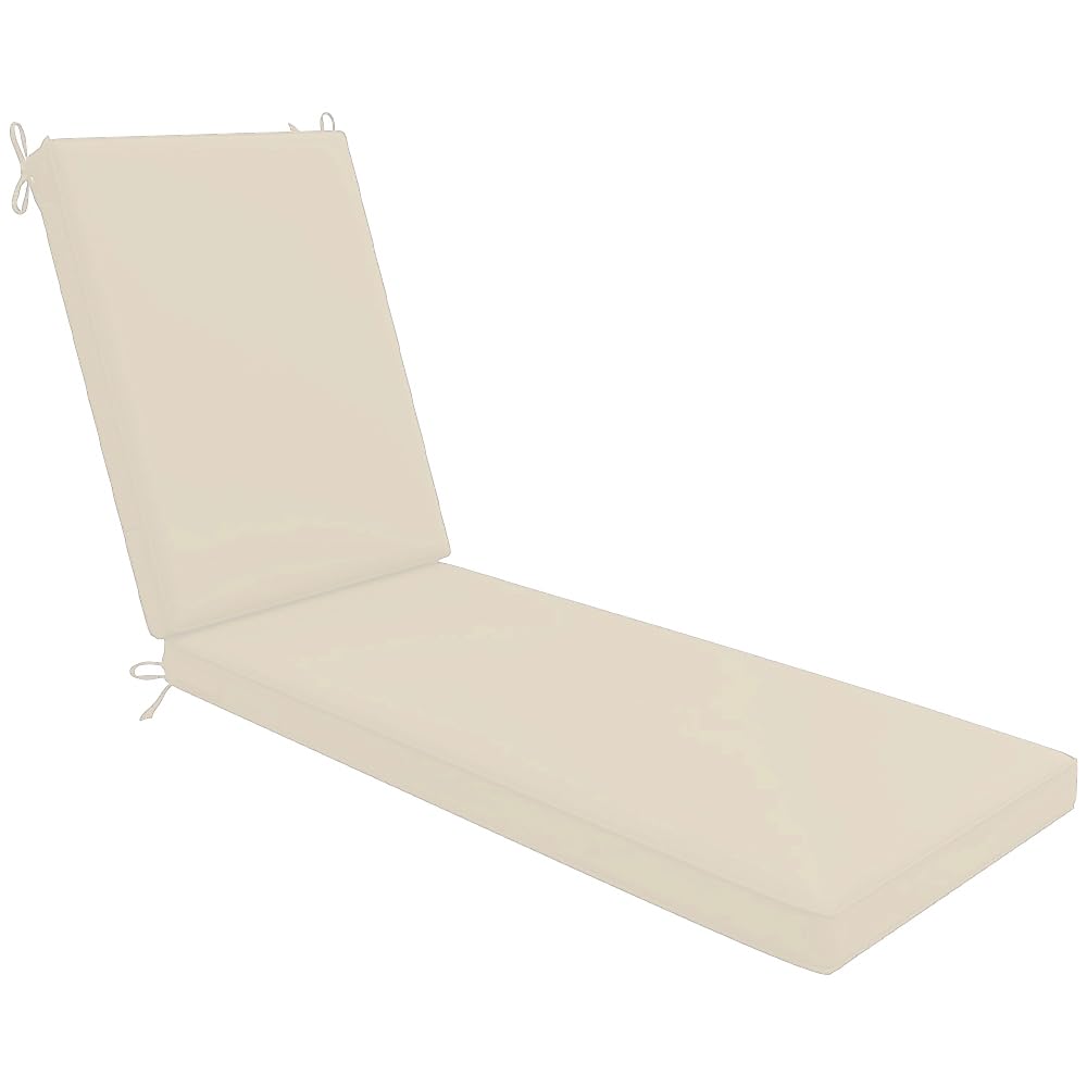 EXZFW Sun Lounger Cushion, Recliner Chair Cushio n, Sunbed Cushions for Sun Loungers, Sunbed Mattress, Sun Lounger Mattress, Garden Patio Beach Cushions for Sun Lounger,Off white 13,183x53x8cm