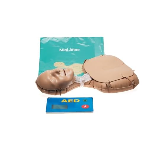 Laerdal Mini Anne Global Set - Inflatable CPR Manikin with Compression Clicker and Basic AED Trainer