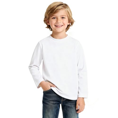 Image of Magic Park 6M-14Y Baby Short Long Sleeve Tee Tops Toddler T-Shirt Kids Solid Color Shirts Boys Girls Casual Blouse