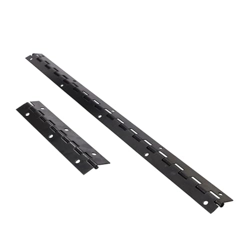 Charnière piano fer noir 380 mm pour réparer et aligner un abattant de meuble - 7
